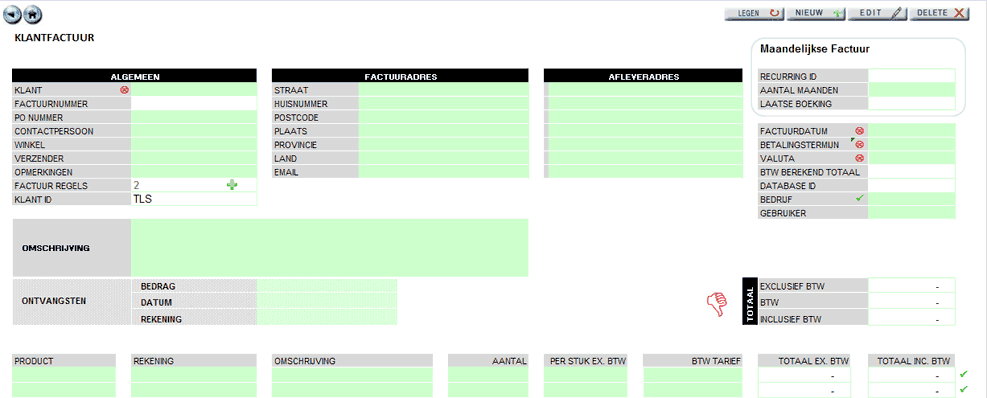 factuur excel