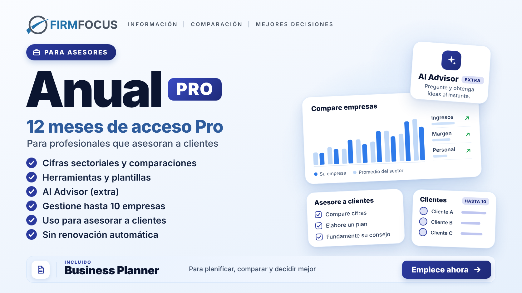 Membresía anual Pro — 12 meses