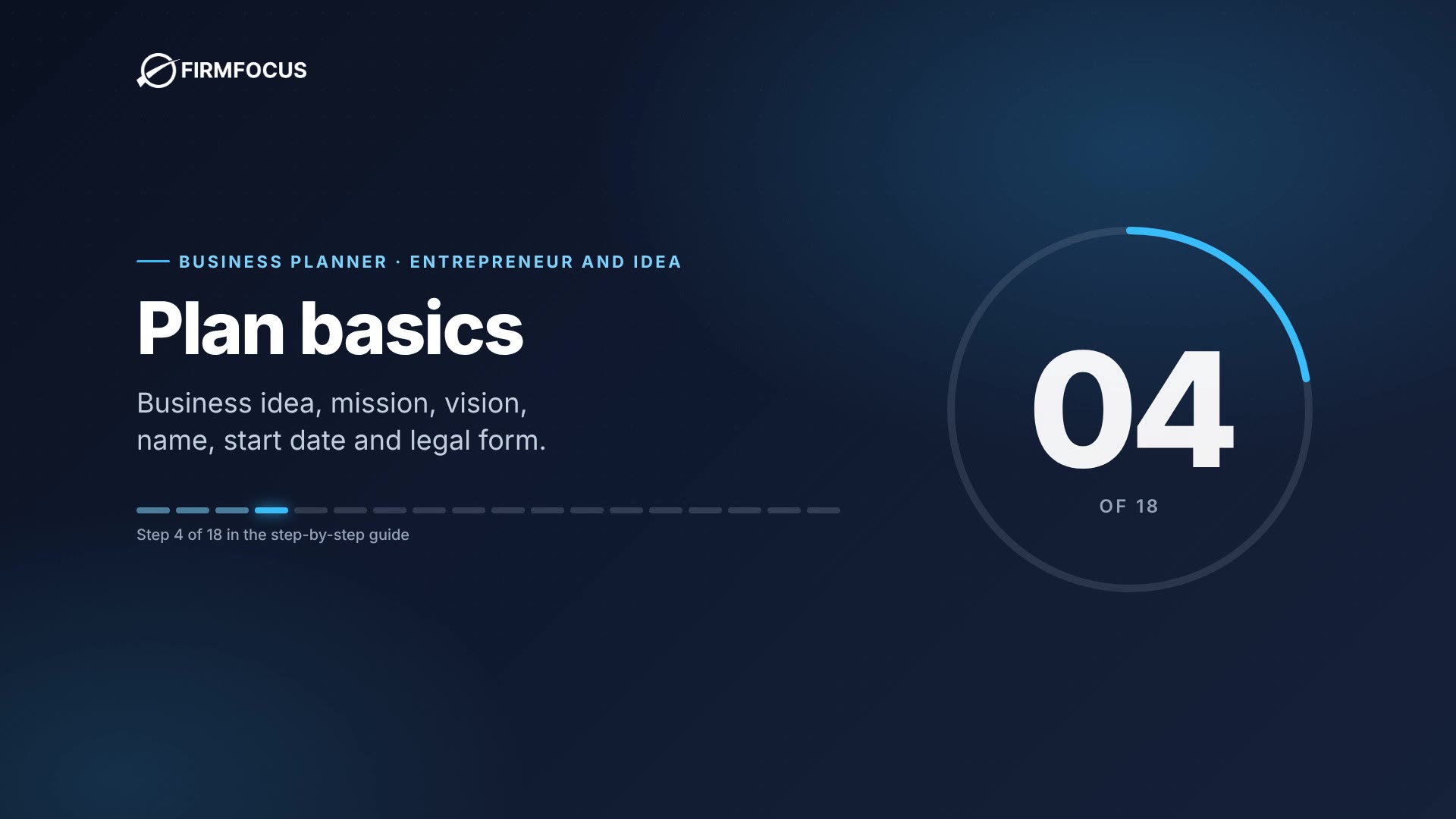 Video step 4: Plan basics