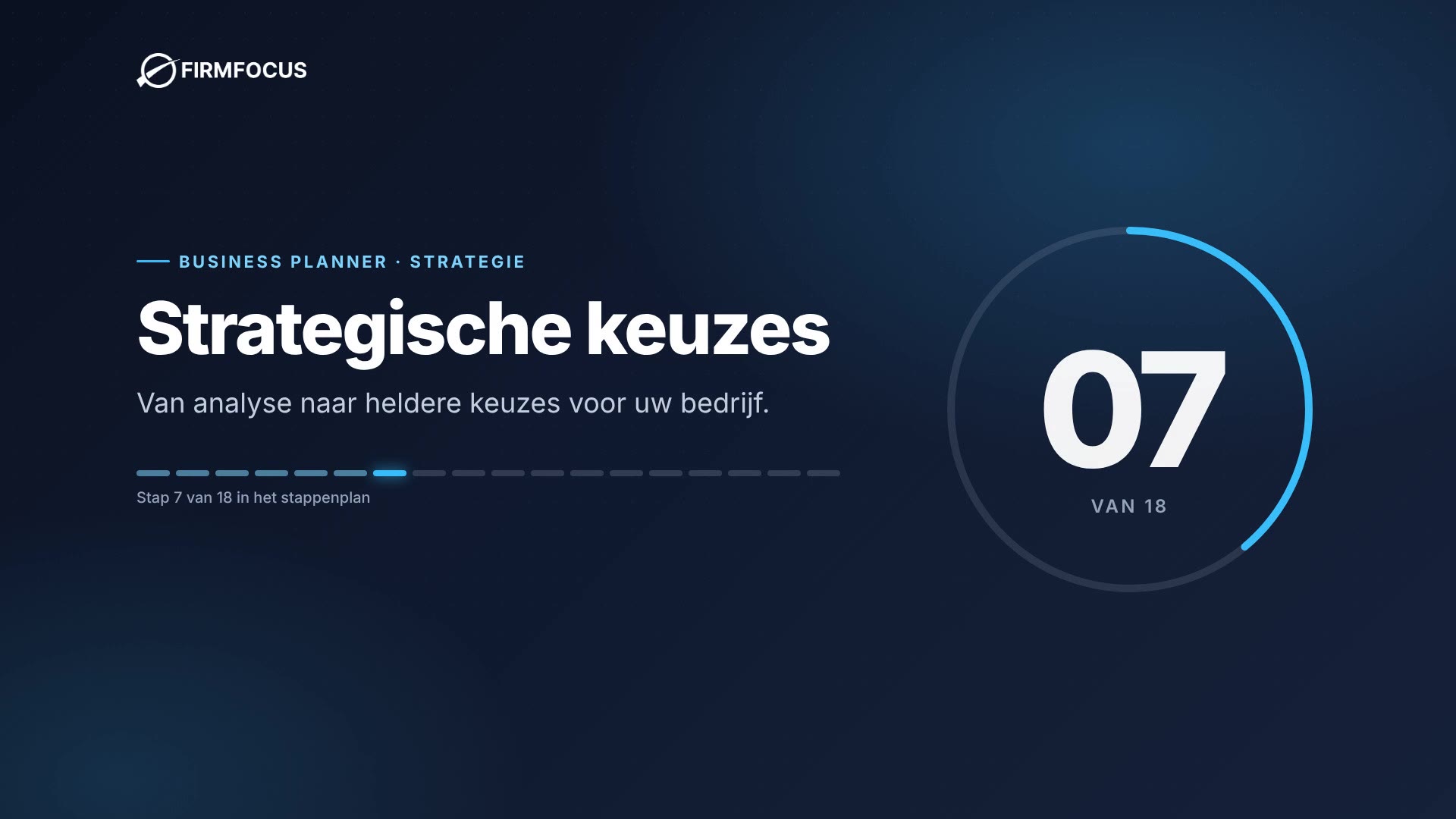 Video stap 7: Strategische keuzes