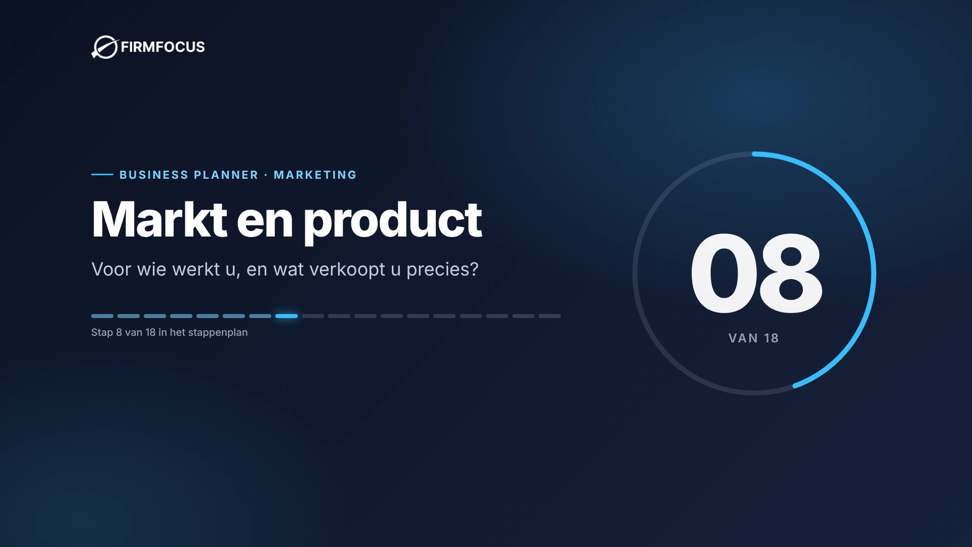 Video stap 8: Markt en product
