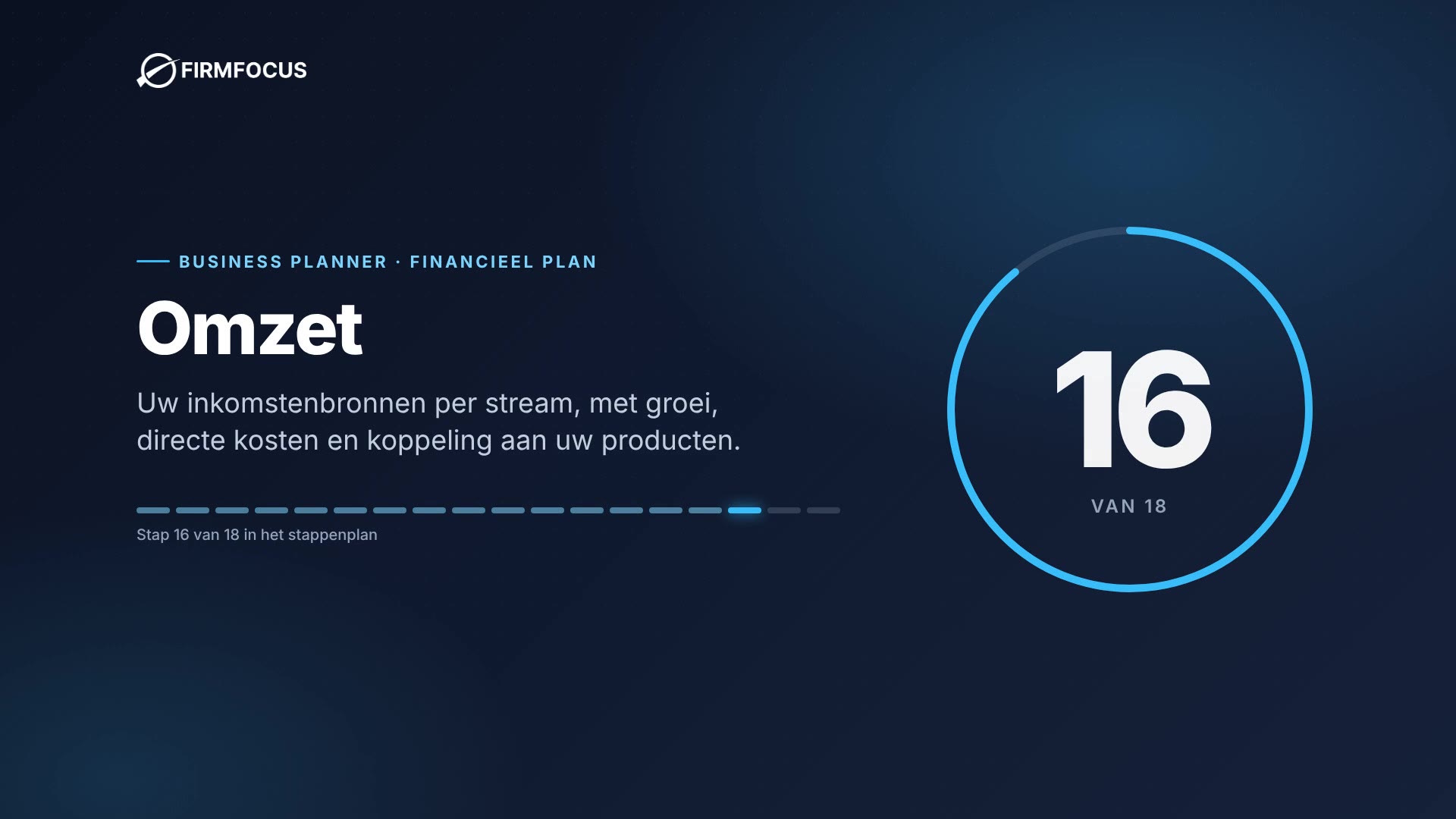 Video stap 16: Omzet