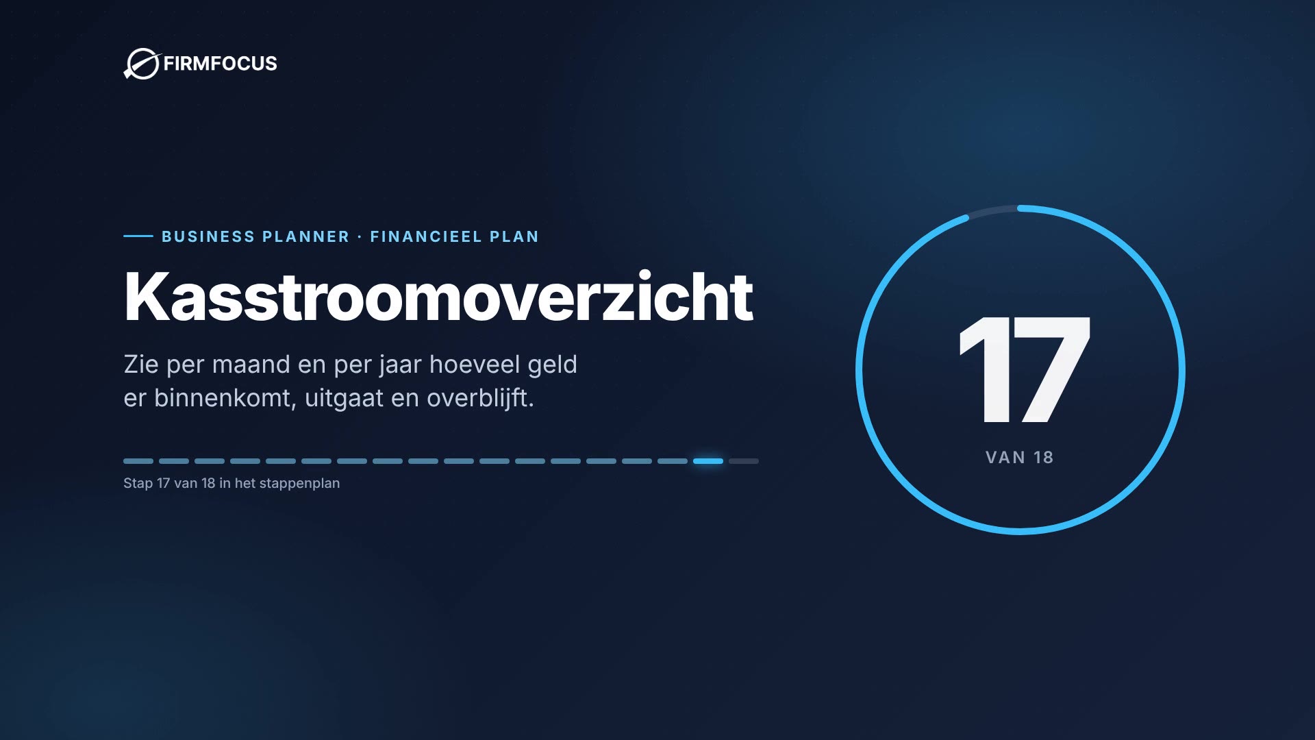 Video stap 17: Kasstroomoverzicht
