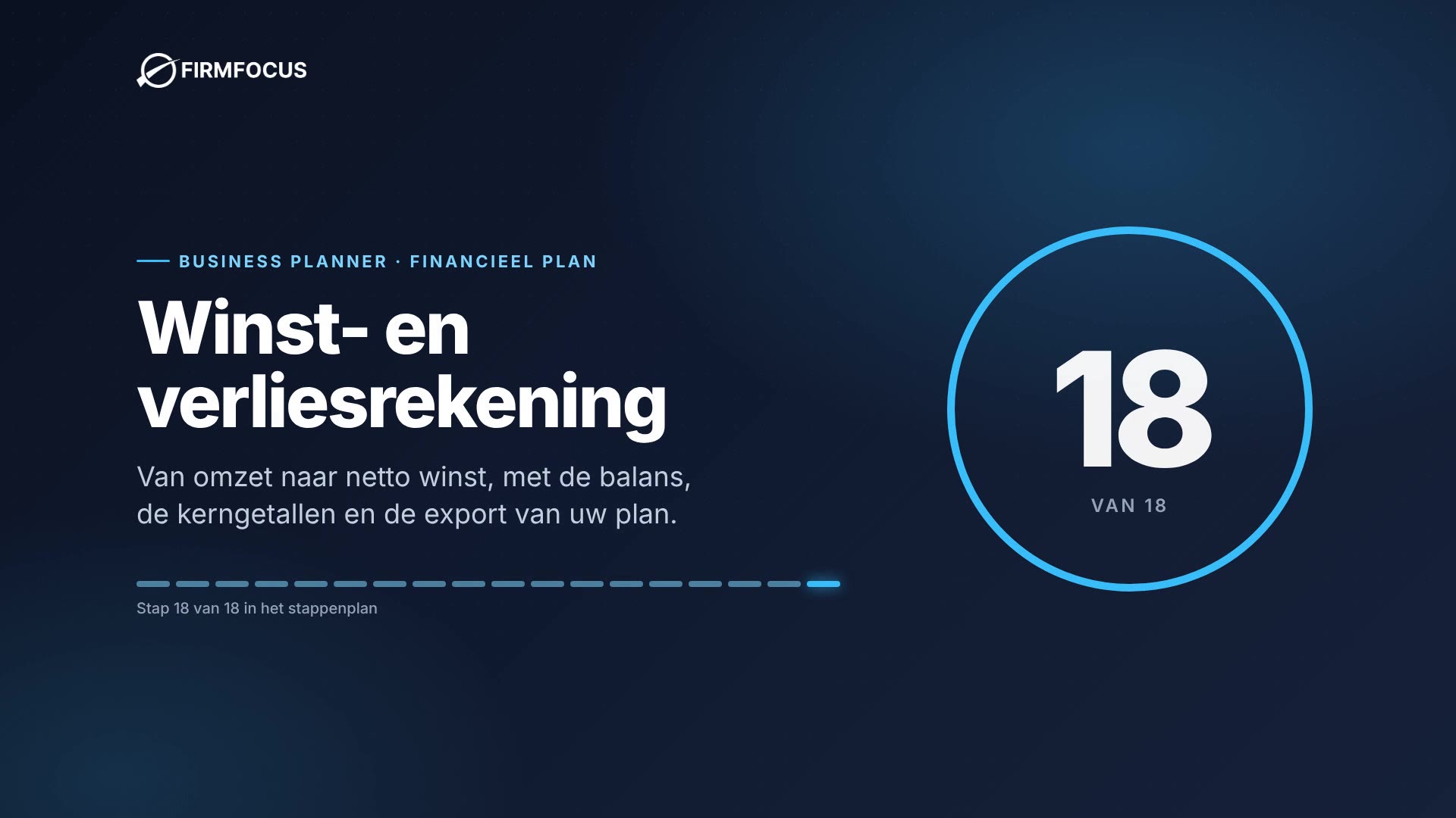 Video stap 18: Winst, balans en export